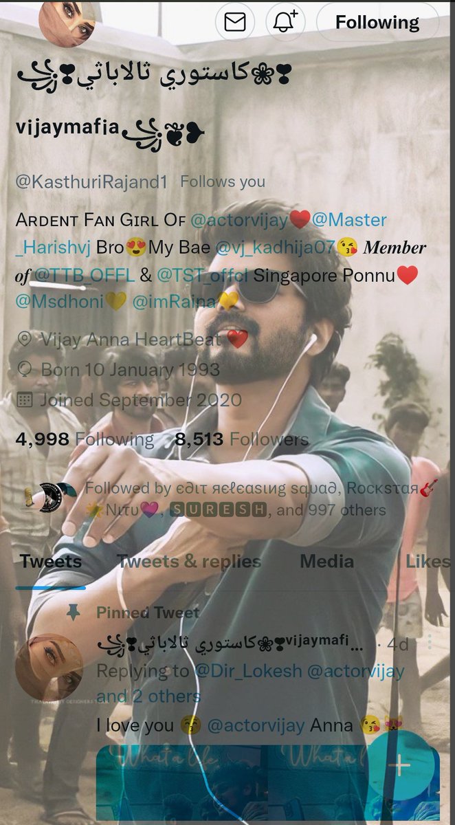 2Dasarath's tweet photo. Congrats All ♥️🔥
👉 @KasthuriRajand1 AkkaChlm ♥️ For Reaching 8.5K🔥
👉 @ImGROOT_06 Bro♥️For Reaching 1.8K🔥
👉  @JoshiSripriya Akka ♥️For Reaching 3.1K🔥 
Wishes From #TeamERS ♥️🎉🎉
#EditReleasingSquad #Beast @actorvijay @sownd_baby @SruthiSuji2 @FangirlofVJ
Edit👉 @2Dasarath https://t.co/1YZhPTRd79