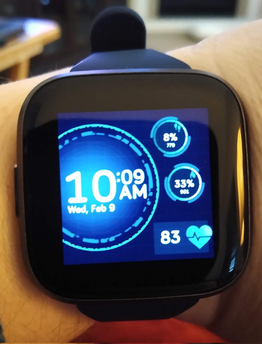 ccrendell's tweet photo. I also have one that kinda looks like the Stargate. ☺️ #Stargate #Fitbit #Versa2 https://t.co/tuMohmyQkm