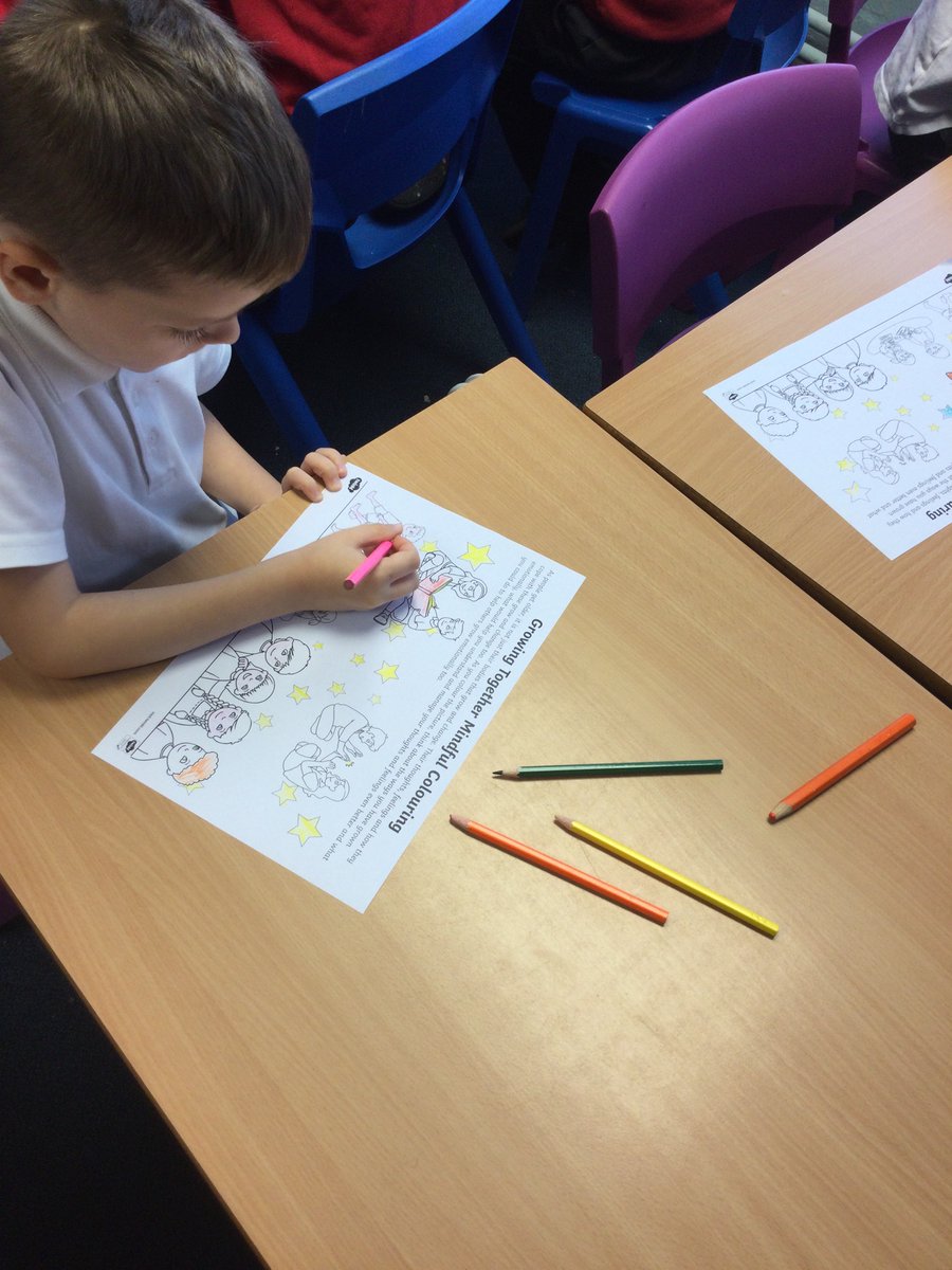 Mindful colouring is a great way to relax and enjoy. We take out time and colour within the lines. 2M loves mindful colouring. #ChildrensMentalHealthWeek #childrensmentalhealthweek2022