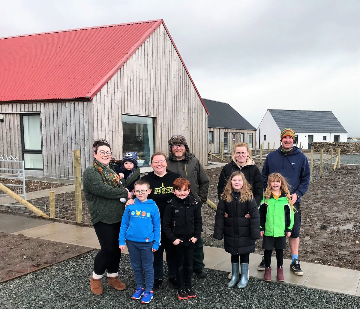 BBCHighlands's tweet photo. Six families have moved into new homes in Stenscholl, Staffin.

It is the first affordable housing development in Staffin since 1999 and was led by the Staffin Community Trust. https://t.co/eRKRmxTGbF