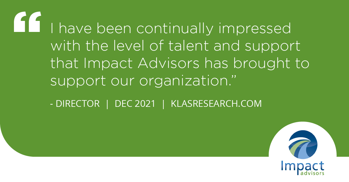 ImpactAdvisors's tweet photo. We’re celebrating our 15th anniversary this week – and the fact we recently won our 24th KLAS award. Thank you to our team and our clients! #thatsimpact https://t.co/bLCAqPehzv