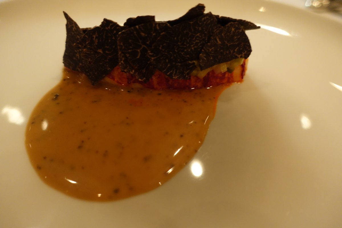 Lobster tail at Michelin-starred Five Fields in Chelsea.