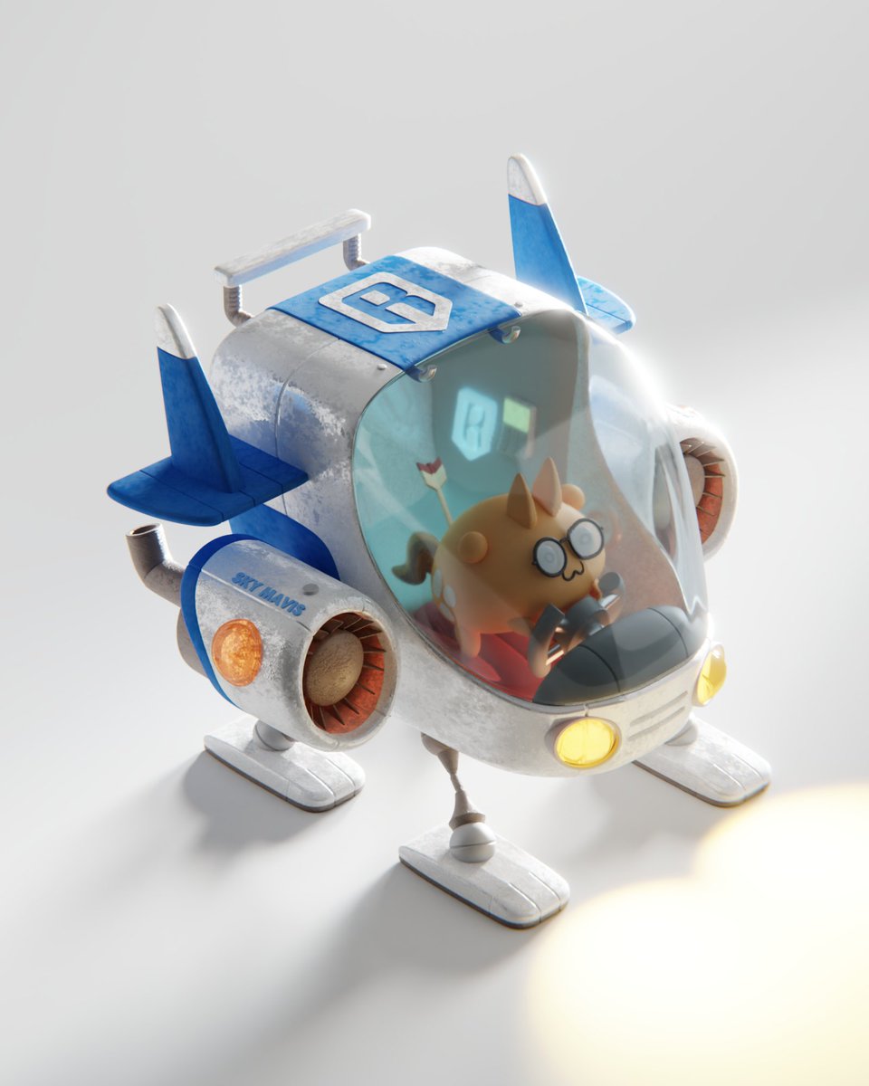 mgonzalesph's tweet image. Made this RON1N-21 ship just cuz it looks too cool 👀 @AxieInfinity @Ronin_Network $RON