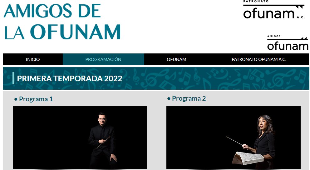 Te invitamos a conocer la programación de la Primera Temporada 2022 de la OFUNAM en:

amigosofunam.org/primera-tempor…