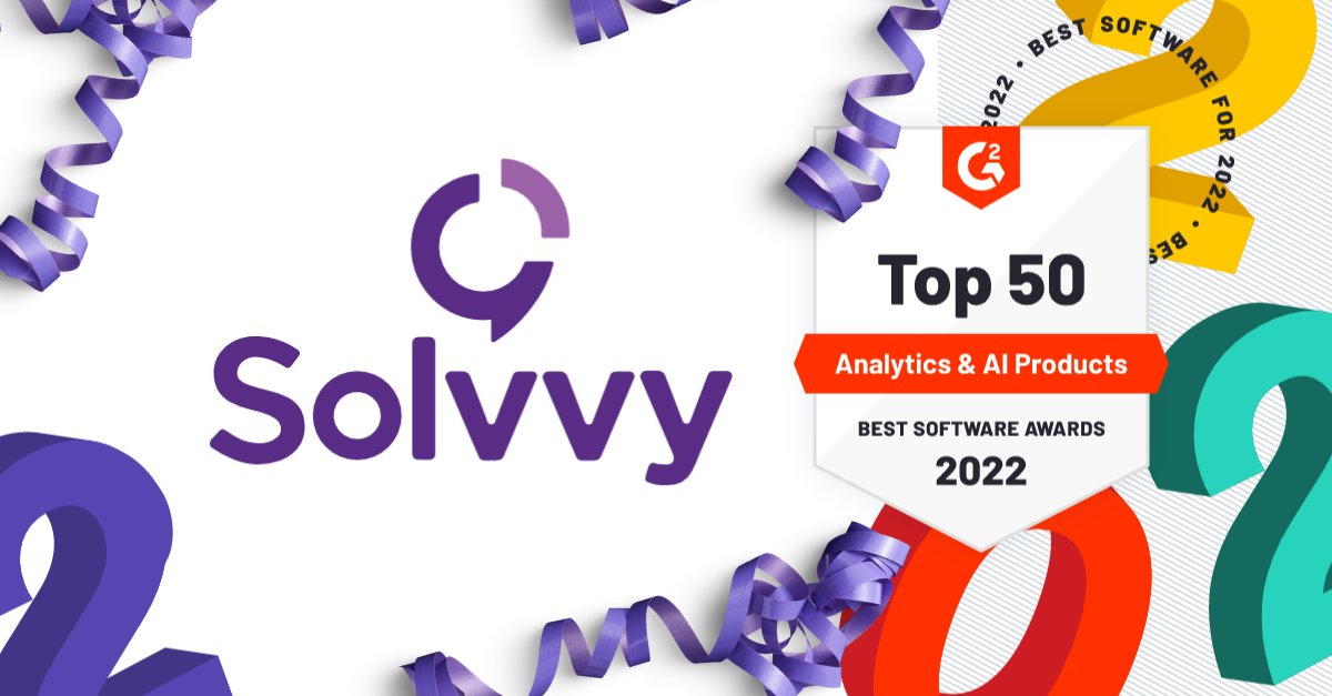 solvvyinc's tweet photo. Humble brag 🥳: @G2dotcom, the world's largest &amp; most trusted software review marketplace, has recognized Solvvy on their #BestSoftware2022 for Analytics &amp; #AI Software! https://t.co/148bzHymjm https://t.co/BLqLgI7hmi