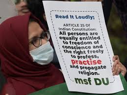 Raniaareej's tweet photo. We should follow the path of "positive secularism" where the State creates an environment where we respect the practice of all religions.

#EducationMyRight
#InSolidarityWithHijabiStudents https://t.co/9cmJ2mlQGS