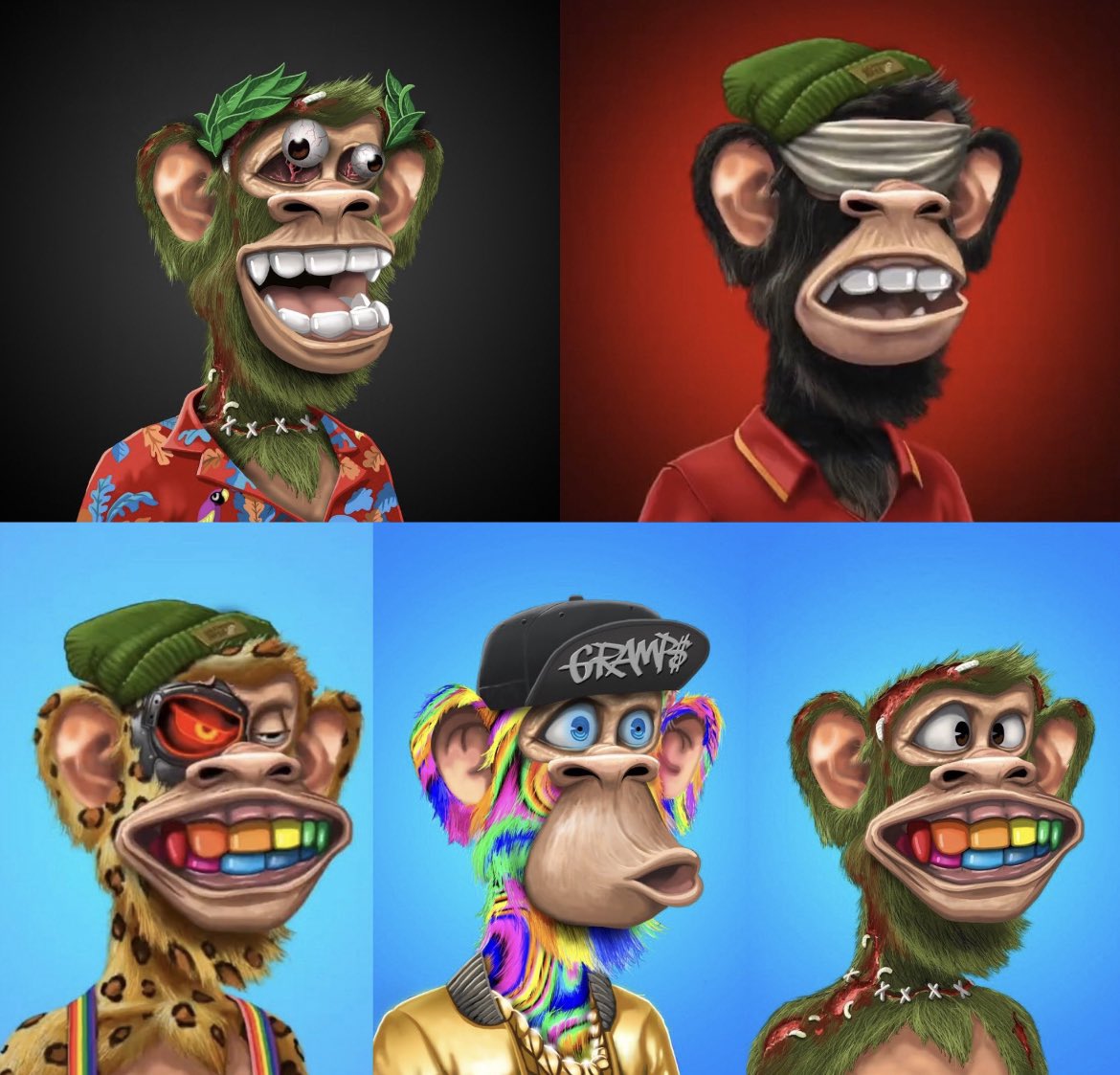 Shout out <a href="/jon_winchell/">Jon Winchell</a> for the art on these 🔥🔥🔥 Phase 2 <a href="/GrandpaApes/">Grandpa Apes 🥃</a> Everyone RT and drop him a quick note…dude is an absolute legend 👏🏻 🦧