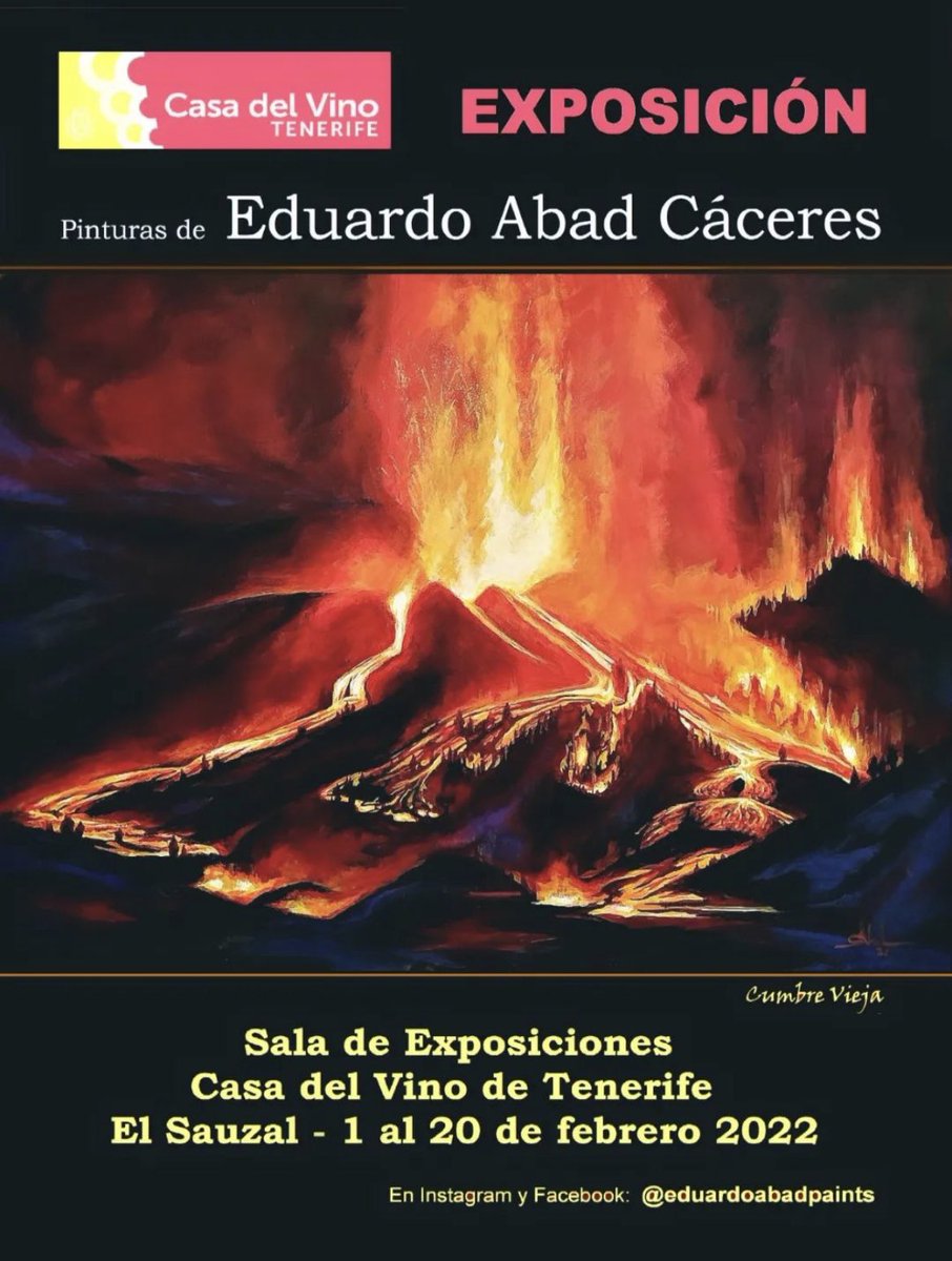 No te pierdas la nueva #exposición en nuestras salas con las pinturas de Eduardo Abad Cáceres 

#pinturas #arte #casadelvinotenerife
