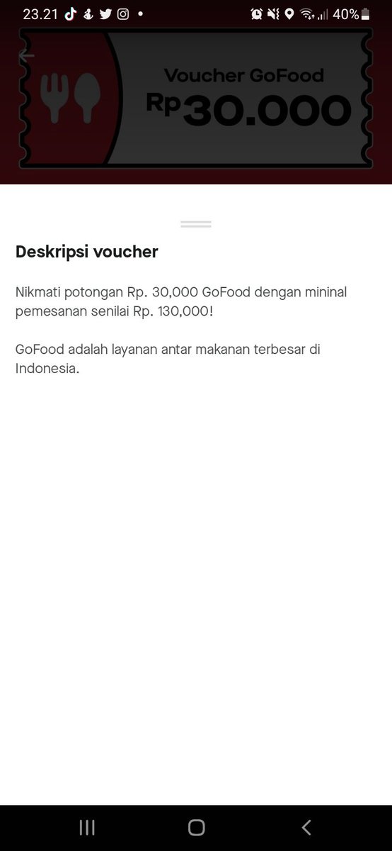ogheyyy__'s tweet photo. Yang minat voucher promo gofood bisa dm #zonauang #zonajajan #zonaba https://t.co/xehRtA4UGU