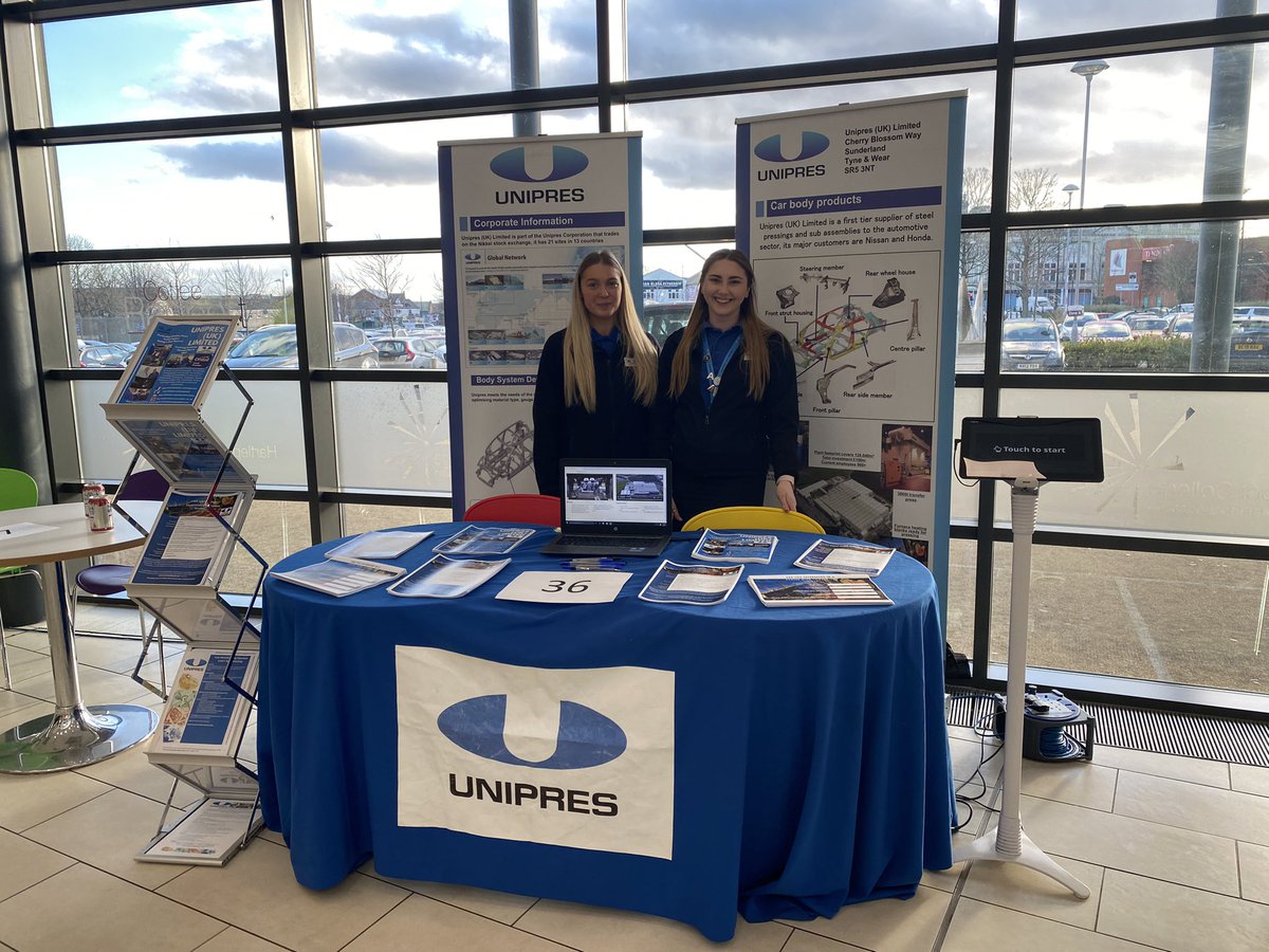Eden and Georgia at Hartlepool College of fe @hartlepoolfe for the opening evening - pop along and we will answer any questions you may have! #NAW2022 #AskAnApprentice