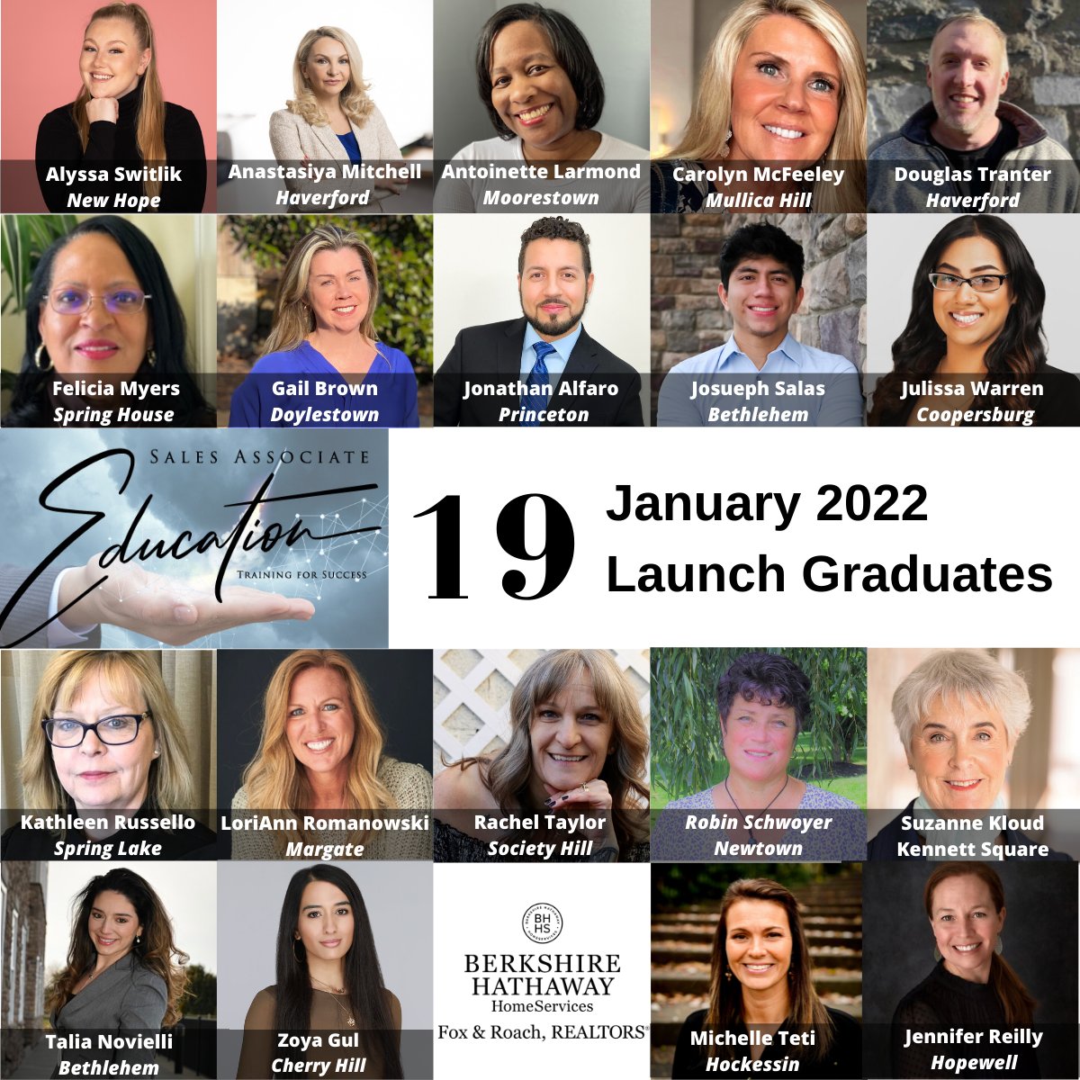 Big congrats to the Launch graduates from our first program of the 2022 year - so proud of you &amp; our continued focus on education. 📚 Wishing you great success!

#bhhsfoxroach #bhhsrealestate #bhhslaunchgraduates #realtoreducation