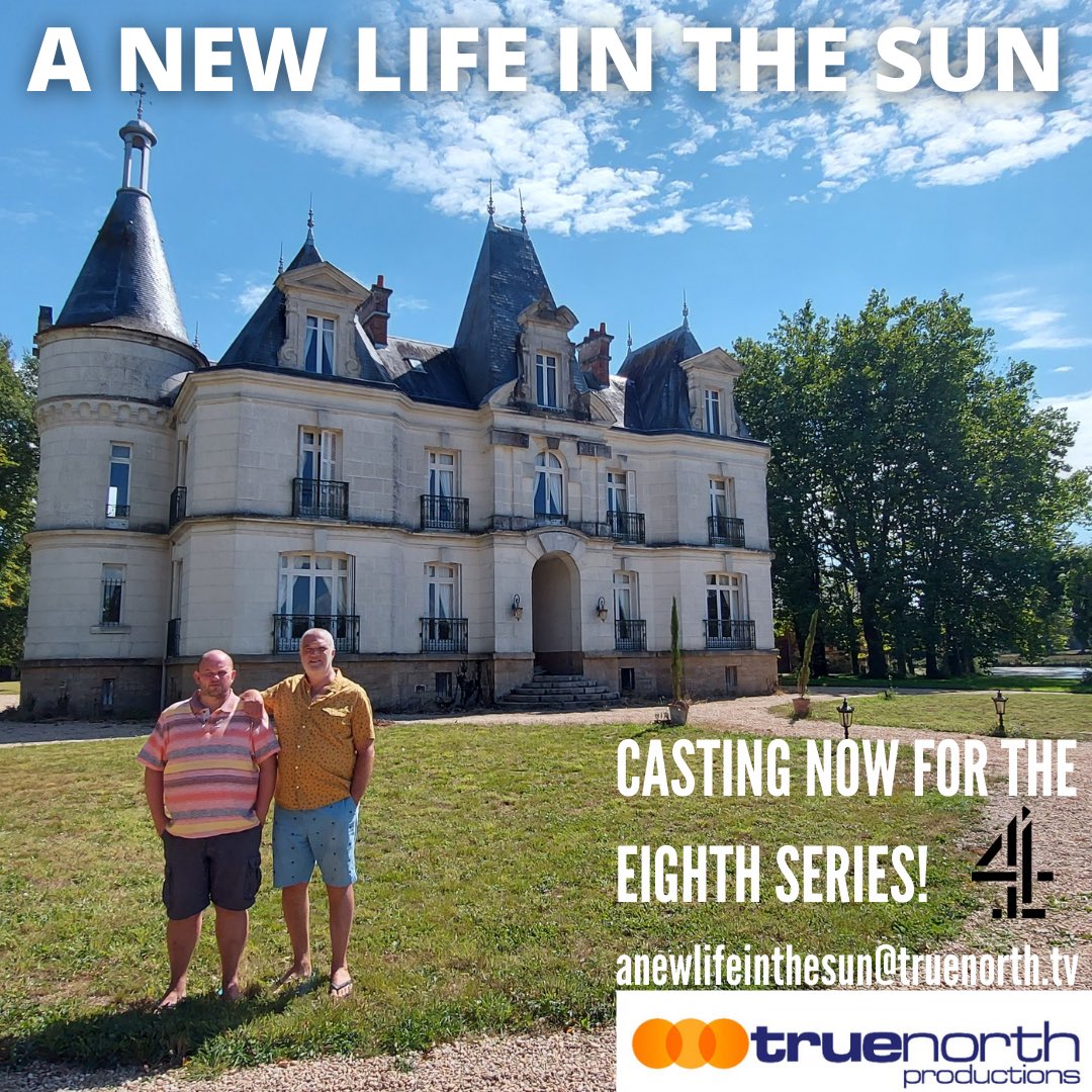 On the look out for Brits opening businesses across Spain, Italy, Portugal and France for the next series of A New Life In The Sun- also interested to hear from those further afield! Email us at anewlifeinthesun@truenorth.tv