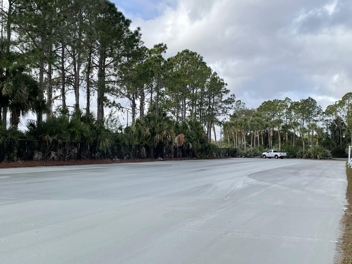 TopShell's tweet image. TopShell provides superior oxidation protection to aging asphalt parking lots with the added benefit of gray-colored sun and heat reflective properties to combat the urban heat island effect #coolpavement #pavementpreservation #bergkampM310E #microsurfacing