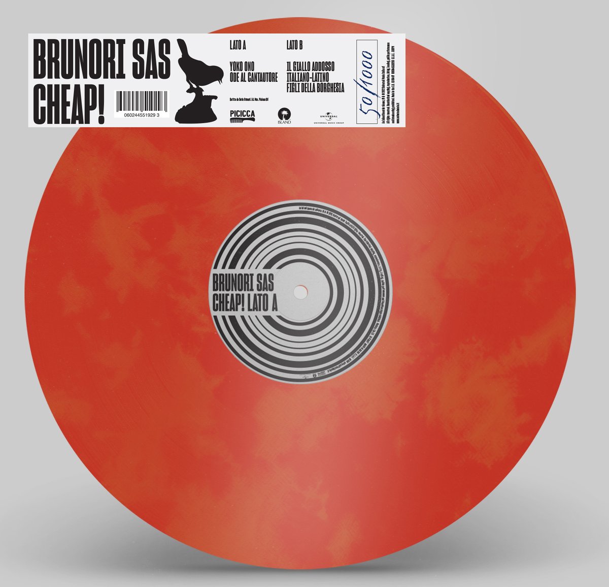 BrunoriSas's tweet photo. "CHEAP!" in vinile
versione speciale arancione a tiratura limitata, numerata a mano in esclusiva + una normale nera. Usciranno il 18 marzo. 
Preorder qui: https://t.co/ZFl93xjY4z https://t.co/JKMd3GjDLg
