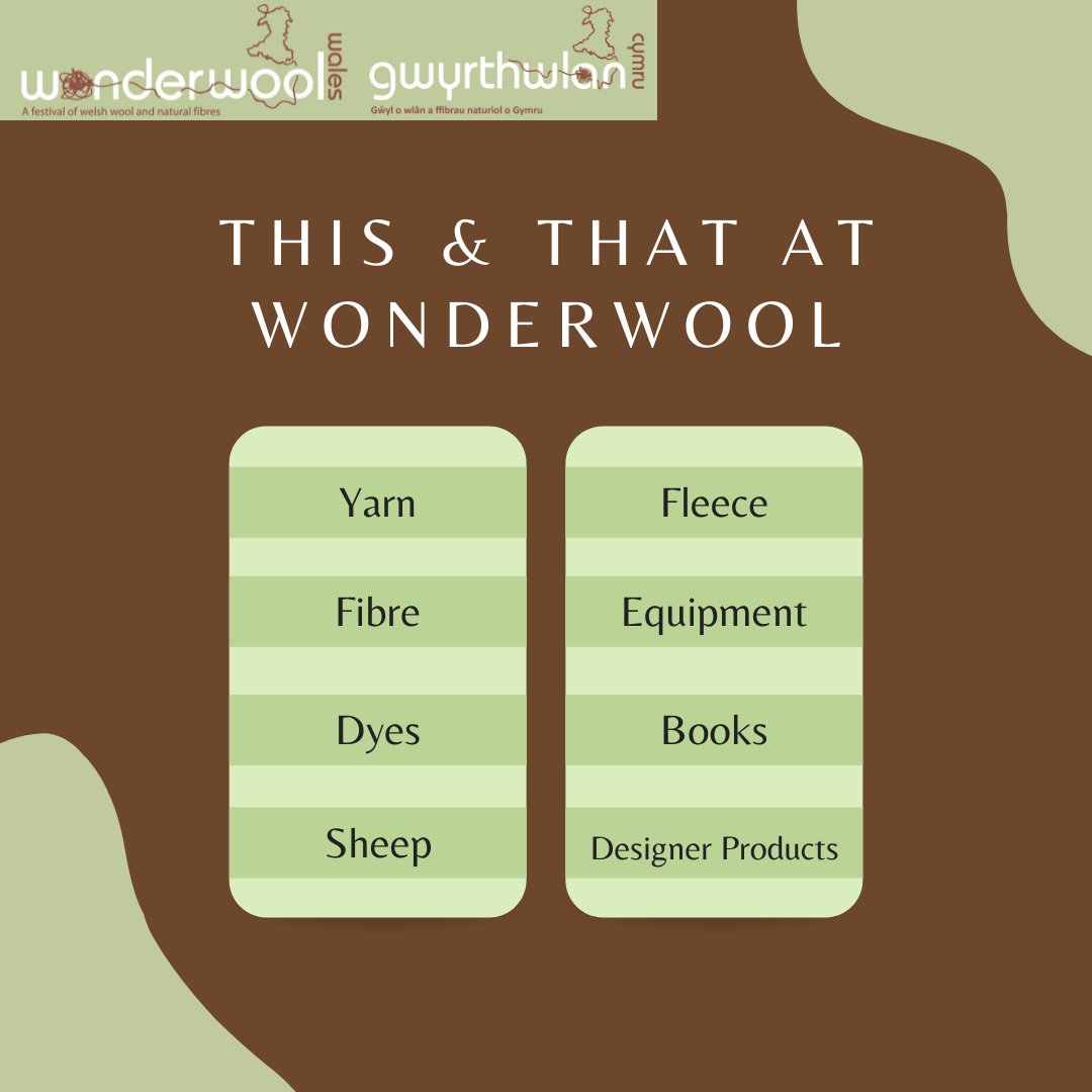 Lots of things to see and do on 23rd &amp; 24th April at Wonderwool this year. Online bookings only. Check our website for links to book tickets and one of our woolschools. wonderwoolwales.co.uk