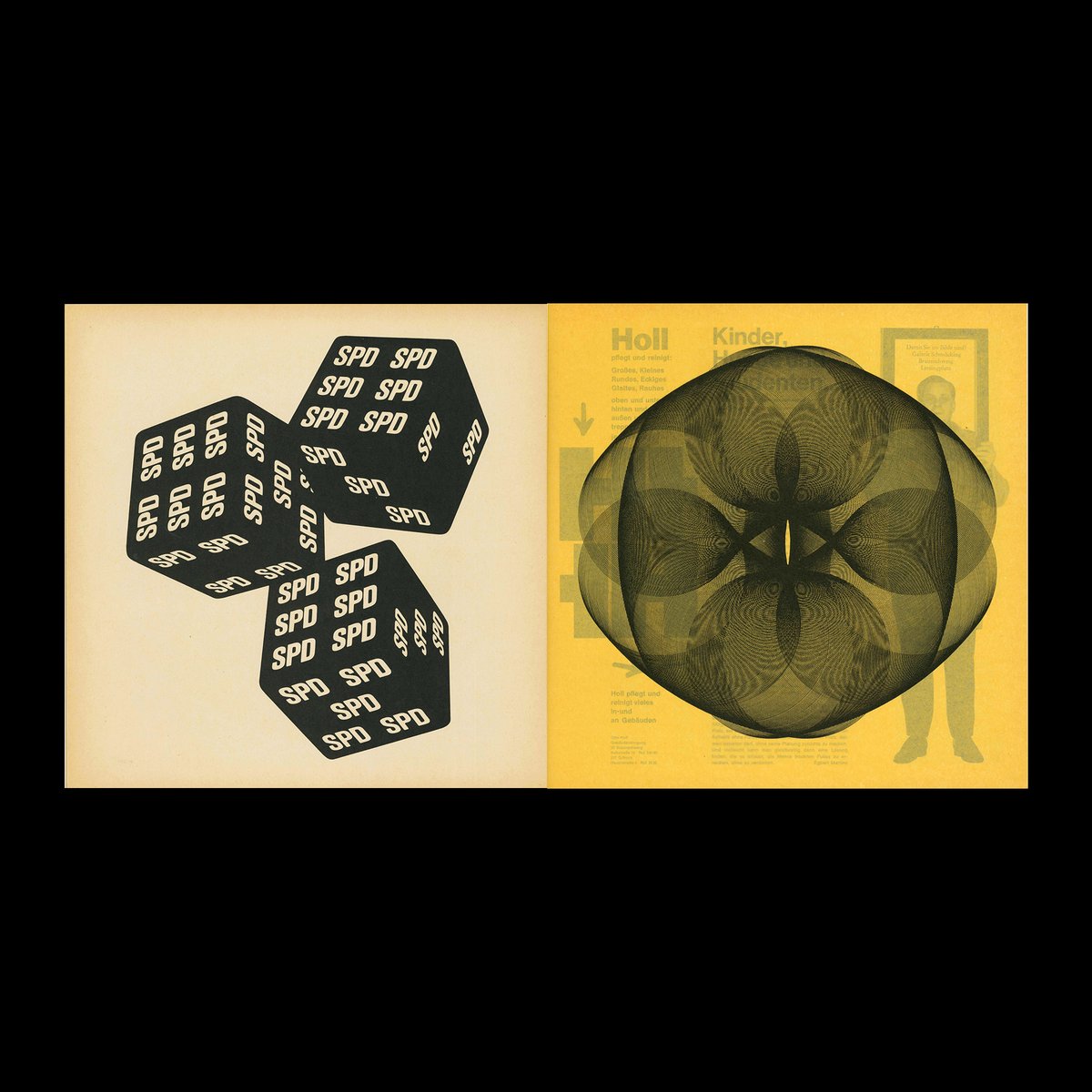 _MattLamont's tweet image. Some of the fantastic spreads I have scanned from Omnibus, a Braunschweig student newspaper.  
The collection includes issues 6-13 from 1962-1966, The elaborate graphic design by Manfred Bremeier and Udo Zisowsky, among others.