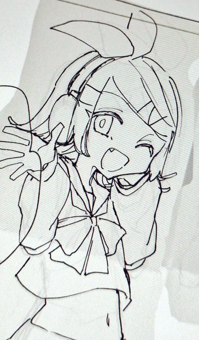 鏡音リン描く天才か… 