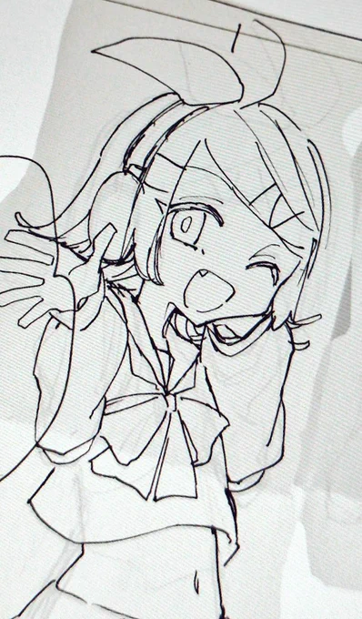 鏡音リン描く天才か… 