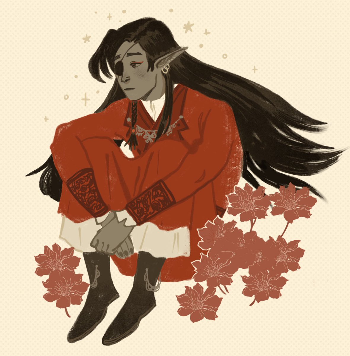 Демон сидящий