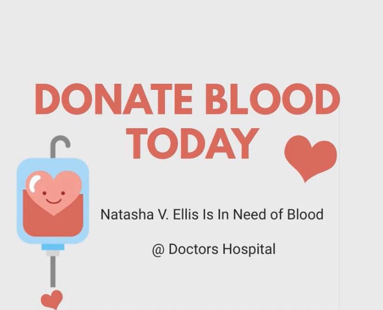 My mother is in desperate need of blood. Anyone that is available to give blood I’m pleading that you do so to help her.