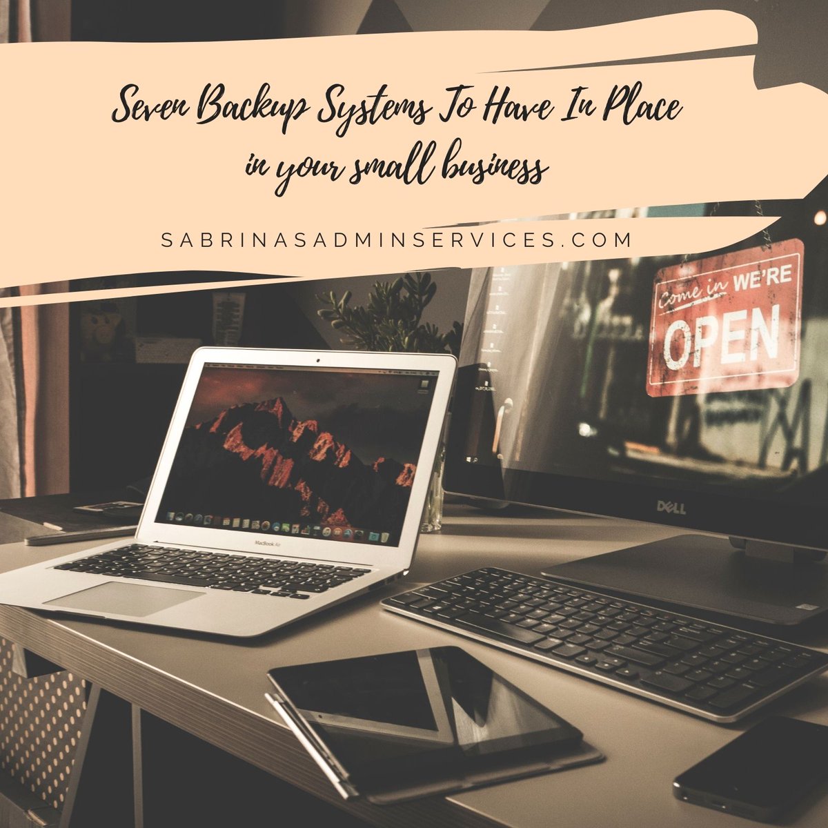SMQorg's tweet image. Do you have backup systems in place? This post talks about seven backup systems your small business needs in an emergency. sabrinasadminservices.com/review-backup-… #backupsystems #sabrinasadminservices #ontheblog #smallbusinessbackupsystems #smallbusinesstips