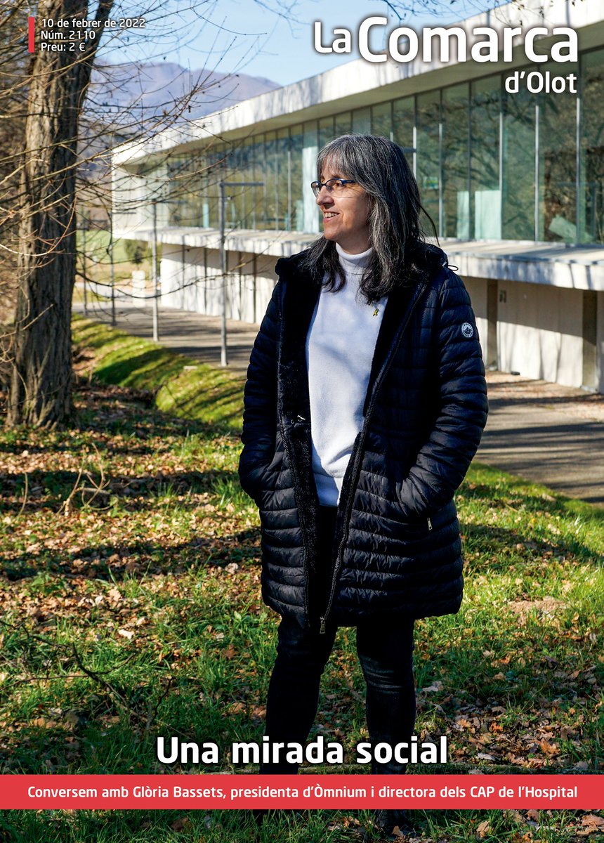 📕 Aquesta setmana la protagonista de la #portada del número que a partir de demà trobaràs als punts de venda habituals i a l'<a href="/iquiosc/">iQUIOSC.cat</a> és <a href="/GBassetsPages/">Glòria Bassets Pagès</a>, presidenta d'<a href="/OmniumGarrotxa/">Òmnium Garrotxa</a> i directora dels CAP de l'<a href="/hospiolot/">F. Hospital d'Olot</a>

Llegeix l’entrevista sencera a 👉#LaComarcadOlot