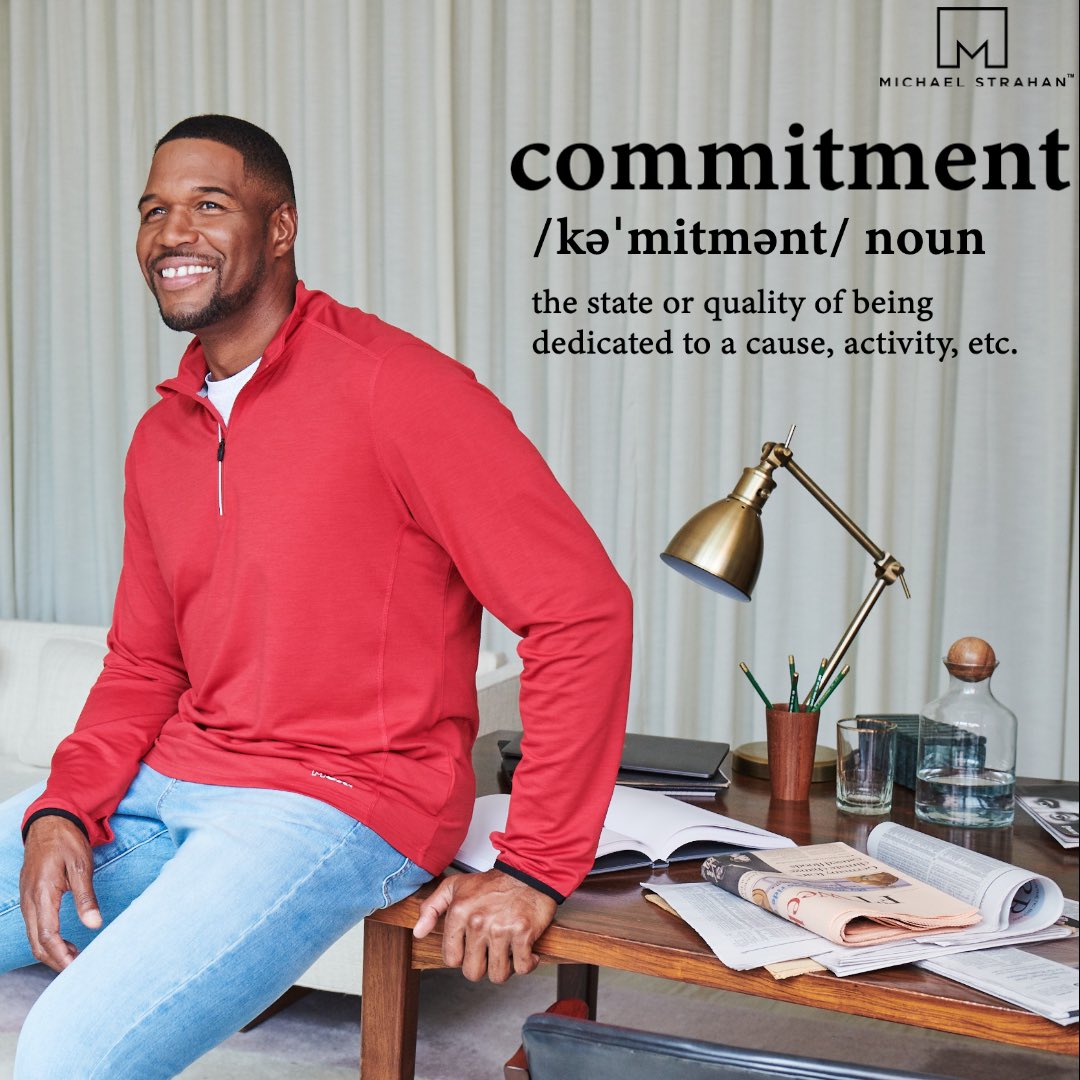 mstrahanbrand's tweet photo. Commitment is what transforms a promise into reality. #DefineCommitment #MichaelStrahan #RaiseYourGame https://t.co/atAPRgXGCC