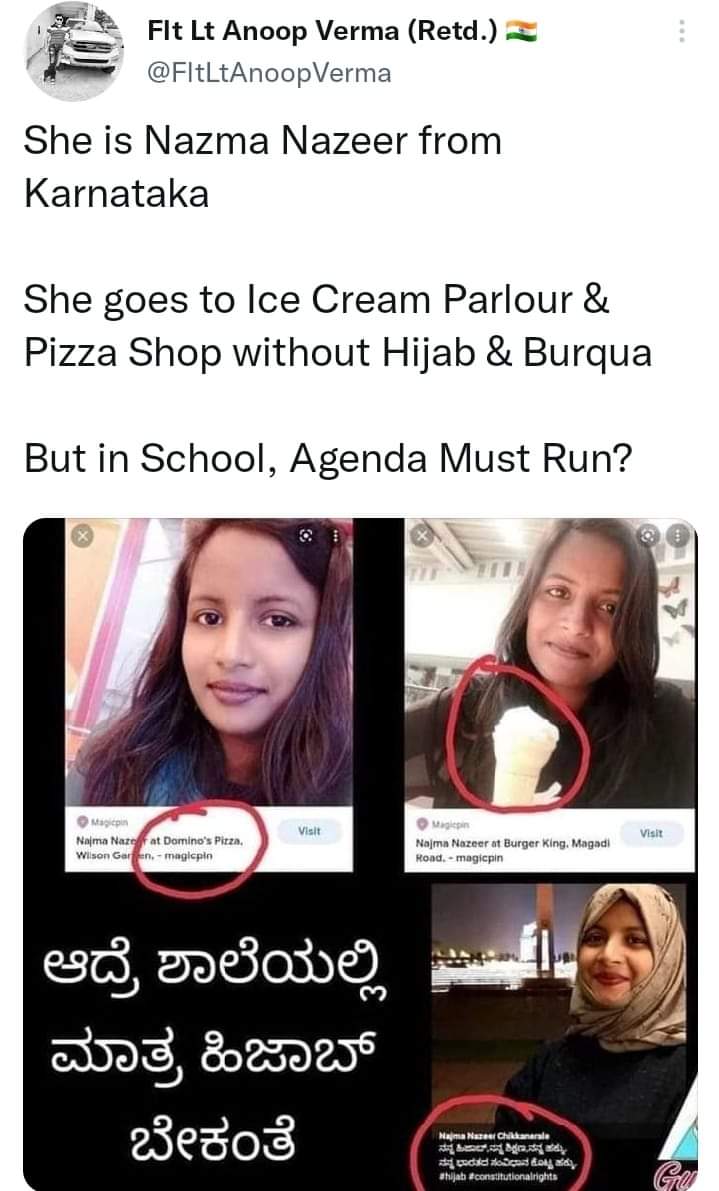 pragyapandeyIND's tweet photo. #HijabNahiKitaabDo #WhySupportHijab #BanHijab https://t.co/P4kLDdfk2T