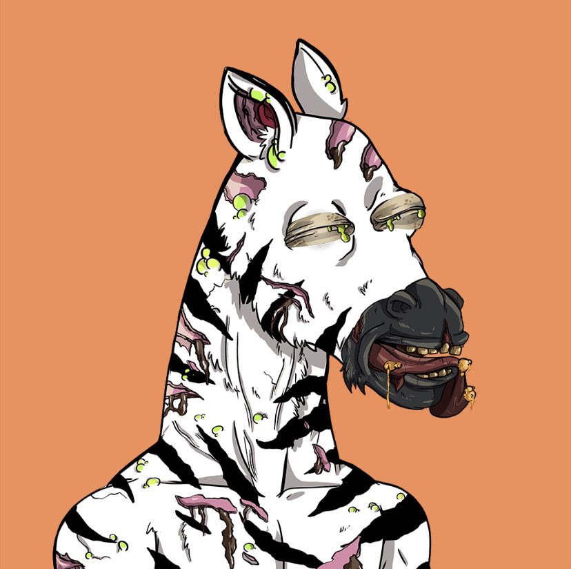 ⚡️FLASH GIVEAWAY ⚡️

Win this Zombie Zebra today ! 🦓

Retweet this tweet and follow <a href="/ZombieZebrasNFT/">z0mby.eth</a> - winner announced at 2 pm EST - LFG 🚀🚀🚀