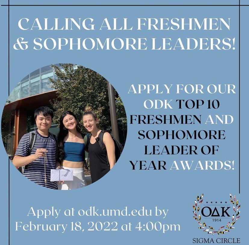 ODKUMD's tweet photo. ‼️🚨ATTENTION ALL FRESHMEN AND SOPHOMORES🚨

Applications for ODK Top 10 Freshmen and Sophomore Leader of the Year are now OPEN!!! Apply at https://t.co/tpN3NWEoII by 4:00 PM on February 18! We look forward to hearing about all you do on campus 🤩🤩🤩 https://t.co/xlVJIpy4Km