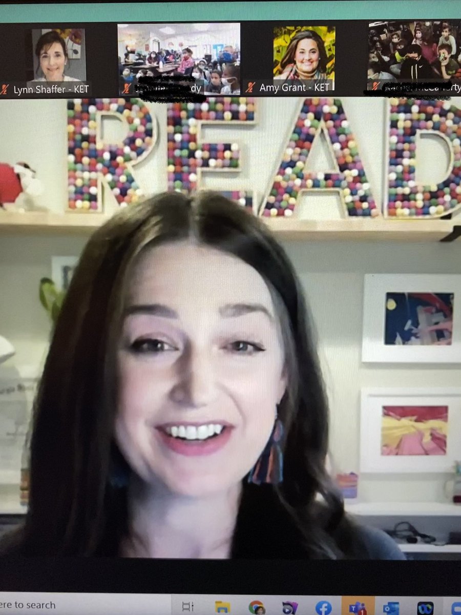 SO EXCITED! Author/illustrator/creator Sarah Giles is working with students in our first Virtual Author Visit! Welcome all! <a href="/EducationKET/">KET Education</a>  <a href="/SarahGilesBooks/">Sarah Giles</a>