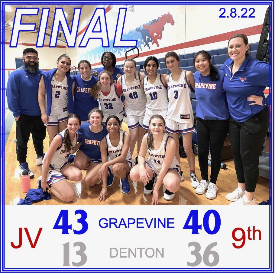 One last 🧹 at home before PLAYOFFS!  #MustangsFight <a href="/GCISD_Athletics/">GCISD Athletics Dept.</a> <a href="/Grapevine_HS/">Grapevine High School</a>