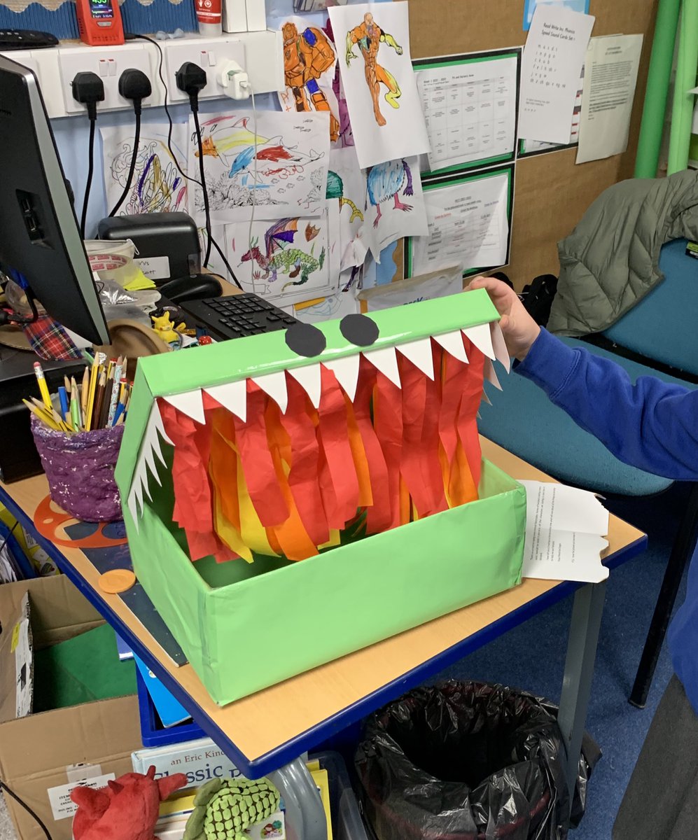 MrsScottCPS's tweet photo. Primary 1 @CallanderP had another visit from the fairyland dragon today.🐲 He left us a mailbox so we can write to tell him about our adventures. We also designed our castles for fairyland 🏰 #dmail #savefairyland https://t.co/tLJ8f01Gk0