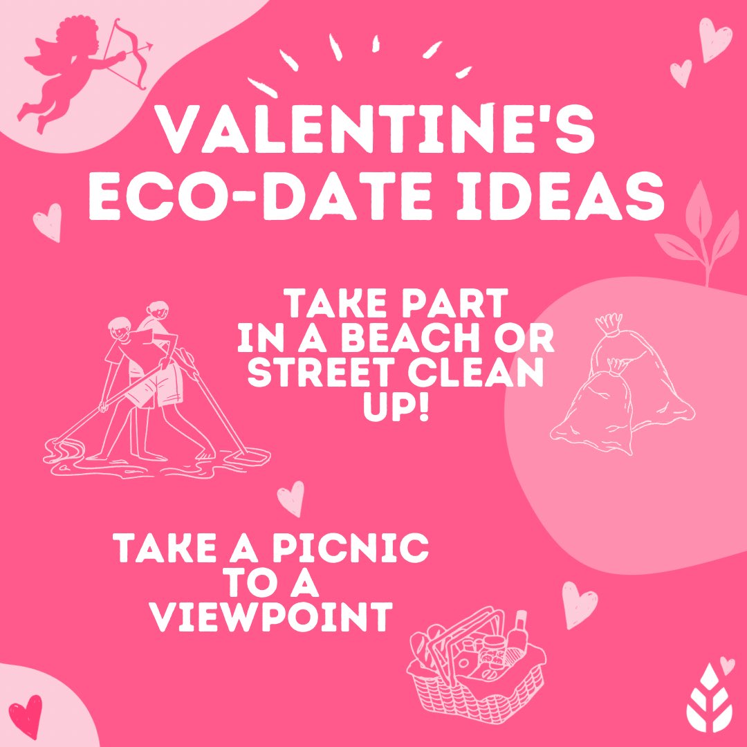 jungley_co's tweet photo. Valentine’s (or Galentines) Day is fast approaching!💞

So we’ve helped you out by coming up with some brilliant eco-friendly date ideas to suit your sustainable lifestyle!🌱

🌷Any other suggestions? ↓ https://t.co/WUtZN0aOjl