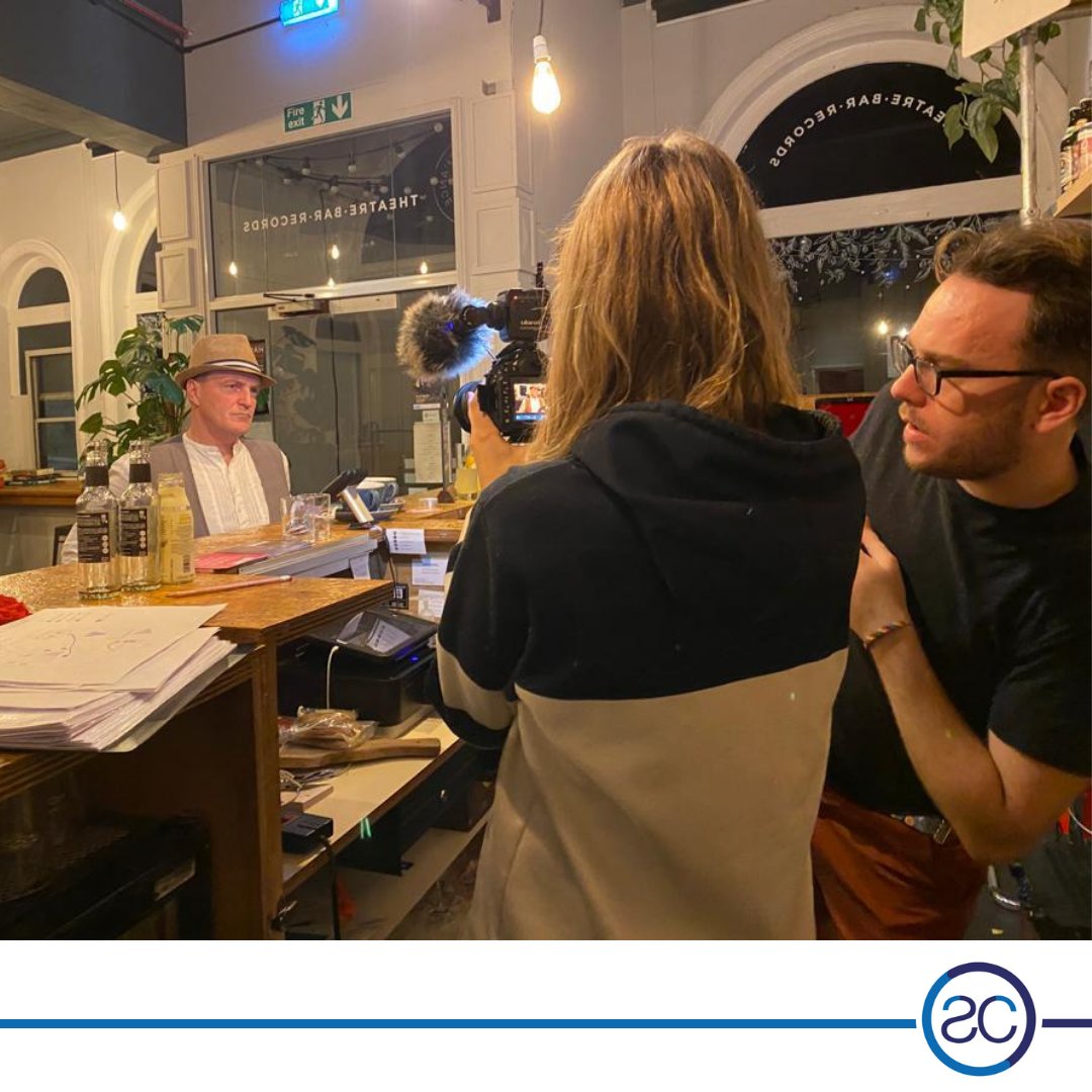 StoneCrabsTC's tweet photo. Check some behind the scenes pics of Monday's shoot for 'Skin' by @redflost! Our thanks to Jack, Mhairi and the team at @VentnorExchange for allowing us to film there.

#IslandYoungCreatives #StoneCrabs #StoneCrabs2022 #HereForCulture #EmergingArtists #IsleOfWight #IOW https://t.co/xZt7g7Xc1e