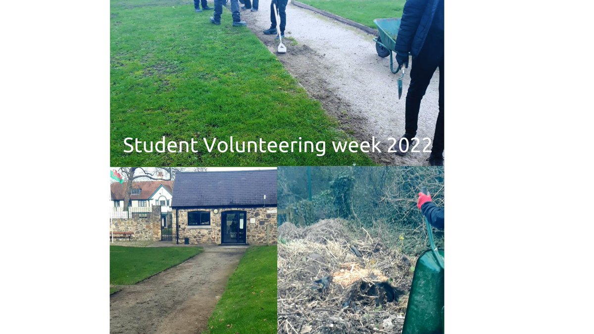 Coleg Cambria Students volunteering at <a href="/greenfieldvally/">Greenfield Valley</a> today as part of our FLVC Supported Volunteering project. A great example of Student volunteering for Student Volunteering week 2022! #volunteering #Flintshire #SVW2022