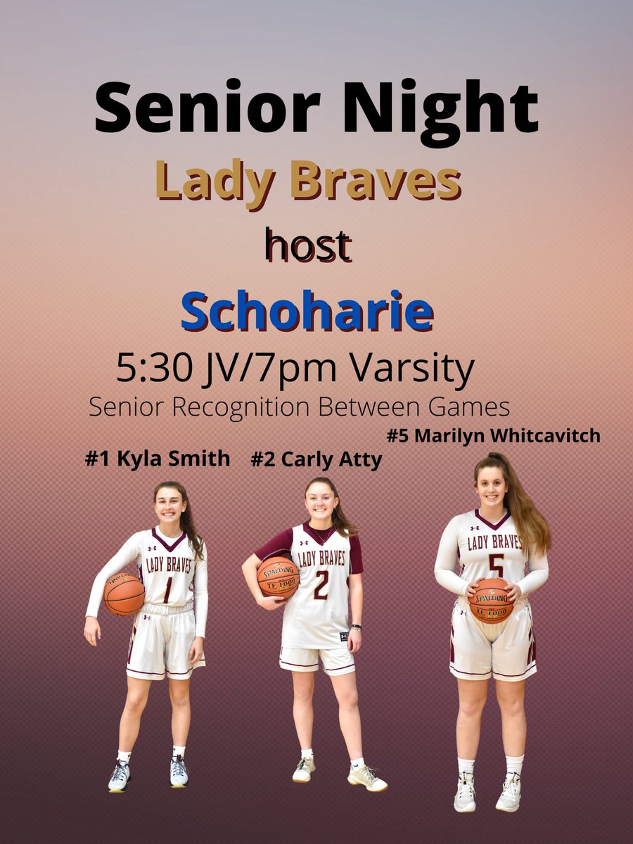 Senior Night! 
Recognizing 3 girls and families that have given so much to our program 🏀❤