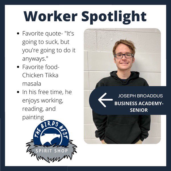 KCSBirdsNest's tweet photo. We are excited to feature our students that run/work our store for #WorkerWednesday https://t.co/aMY0GI6CL4