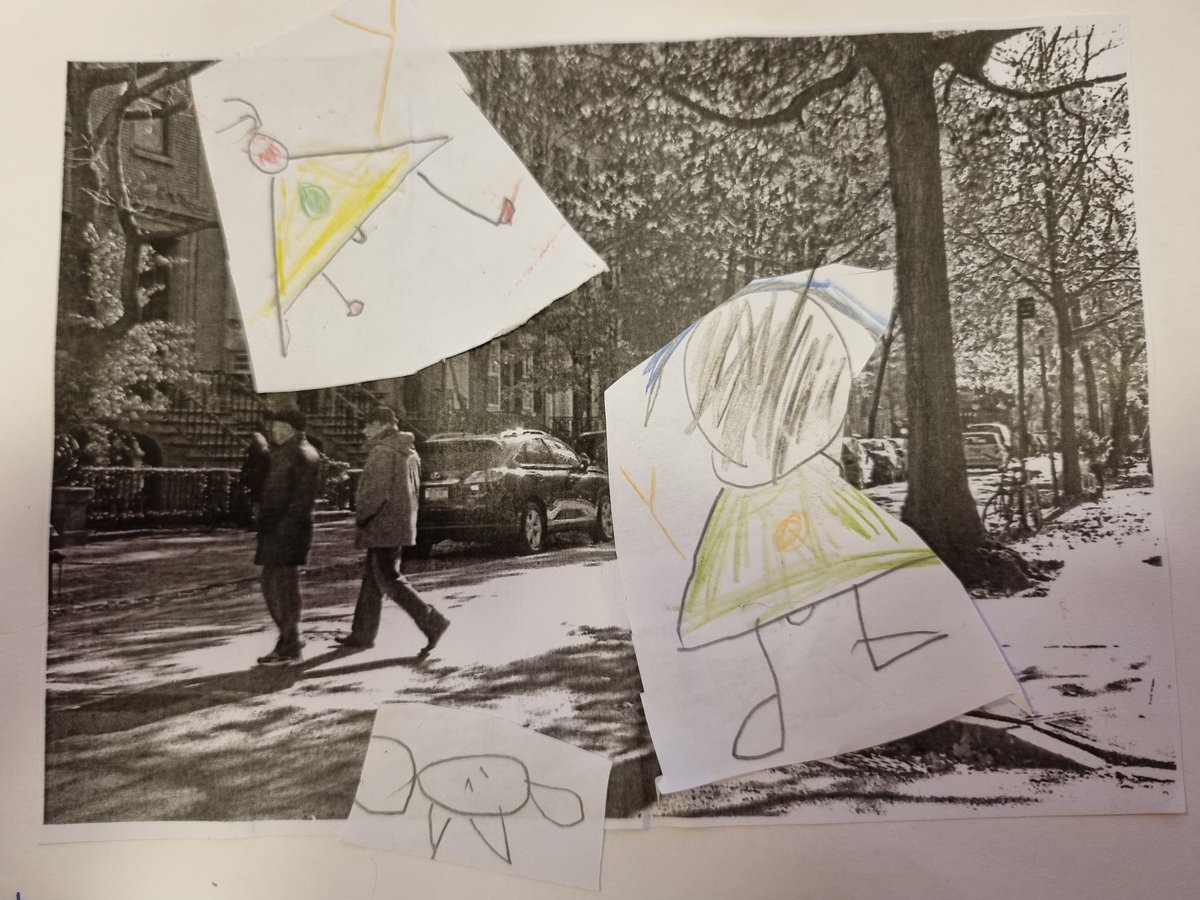 LittletownEvans's tweet photo. Really proud of our artwork inspired by Knuffle Bunny. What do you think? @The_Pigeon https://t.co/dwLjjtuYYz