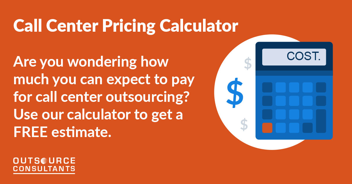 RickMonro10's tweet photo. Wondering how much you can expect to pay for call center outsourcing in the USA, nearshore or offshore regions? Find out instantly with our Call Center Pricing Calculator. #callcenterpricing #outsourcing Try it now: https://t.co/1xYRA9vYDN https://t.co/okEfVthJTA