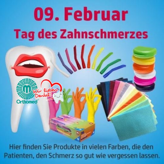 ecorehashop's tweet photo. 𝟬𝟵.𝟬𝟮.𝟮𝟬𝟮𝟮 - 𝗛𝗲𝘂𝘁𝗲 𝗶𝘀𝘁 𝗱𝗲𝗿 𝗧𝗮𝗴 𝗱𝗲𝘀 𝗭𝗮𝗵𝗻𝘀𝗰𝗵𝗺𝗲𝗿𝘇𝗲𝘀 aber, das muss nicht sein!  Sie wollen Ihren Kunden im Dentalbereich fröhlich-frische Artikel zur Verfügung stellen, die den Patienten die Schmerzen beim Anblick der tollen Farben vergessen https://t.co/KrBMnK56q4