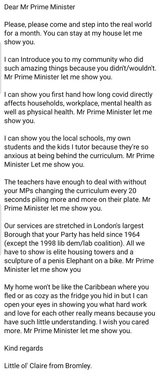 cluepotter's tweet image. A letter for @BorisJohnson