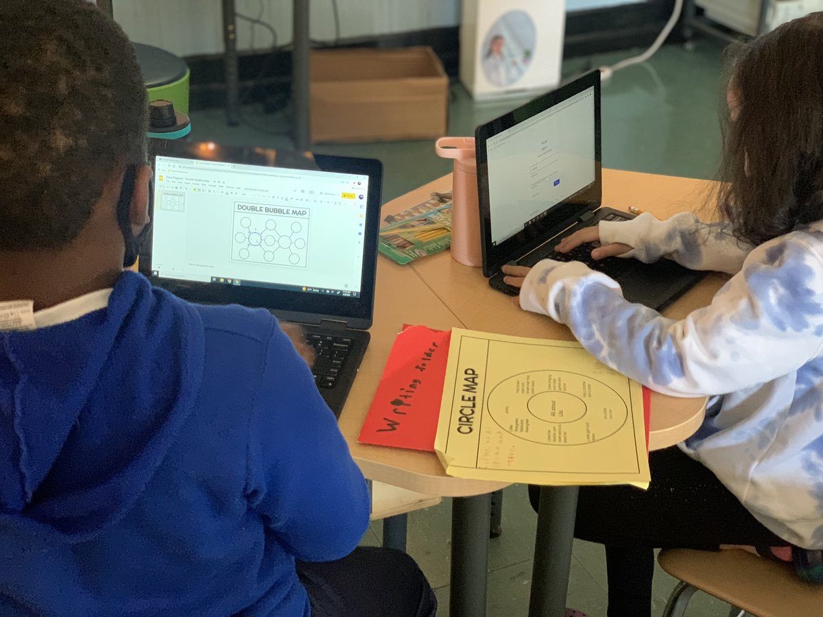 Terrific5thGrde's tweet photo. Applying our #flexiblegrouping to complete our #DoubleBubble @ThinkingMaps in order to compare & contrast our โAll About Meโ circle maps โจ @PS66JKO @District27NYC https://t.co/vgexs5YGIq