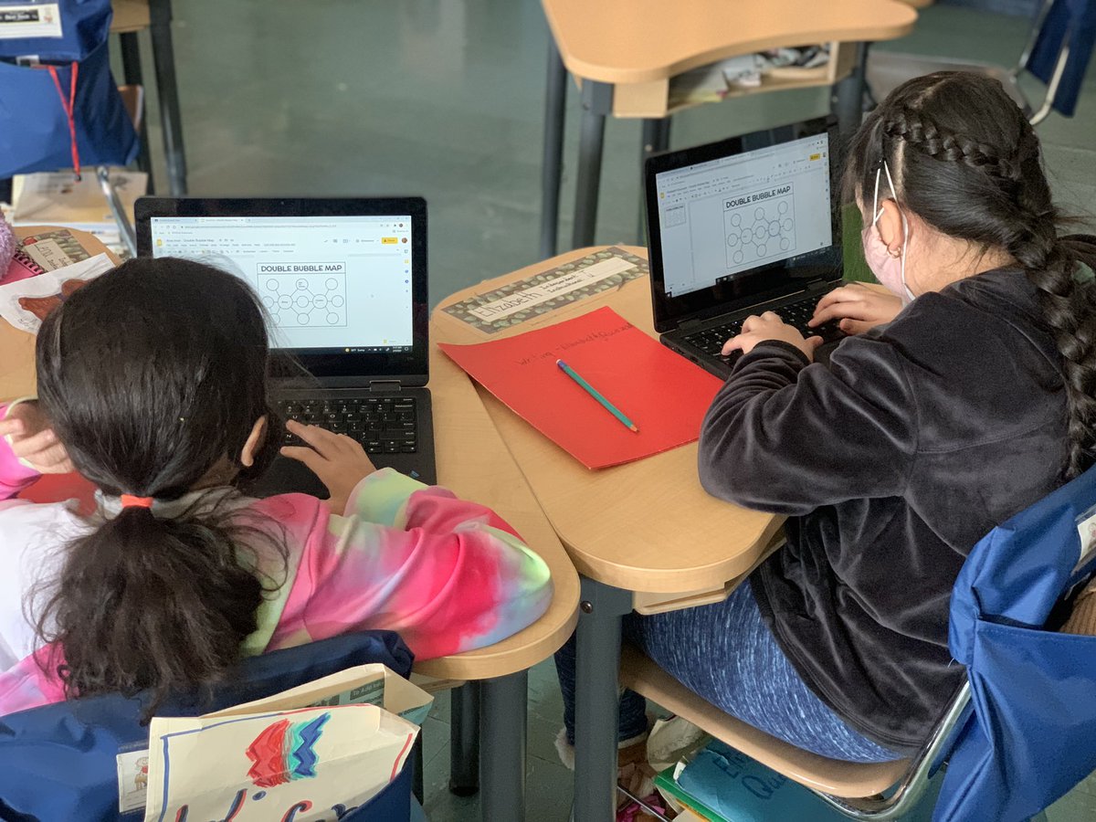 Terrific5thGrde's tweet photo. Applying our #flexiblegrouping to complete our #DoubleBubble @ThinkingMaps in order to compare & contrast our โAll About Meโ circle maps โจ @PS66JKO @District27NYC https://t.co/vgexs5YGIq