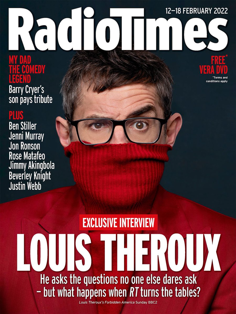 kbjmanagement's tweet photo. @officiallouistheroux on the front cover of @radiotimes. His new series ‘Forbidden America’ will be released this Sunday at 21.00 on @BBCTwo 📺 #louistheroux #radiotimes #bbc2 #forbiddenamerica https://t.co/JNpwgCtf6j