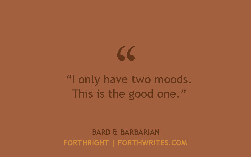 ForthWrites's tweet photo. BARD &amp; BARBARIAN has updated with new narrated chapters, courtesy of @TravisBaldree. Ch24: "Unfinished Business" just dropped for some tiers, and Ch20: "New Members" has unlocked for others. #DnD #amwritingfantasy #serialstorytelling https://t.co/2IpjE34o1V