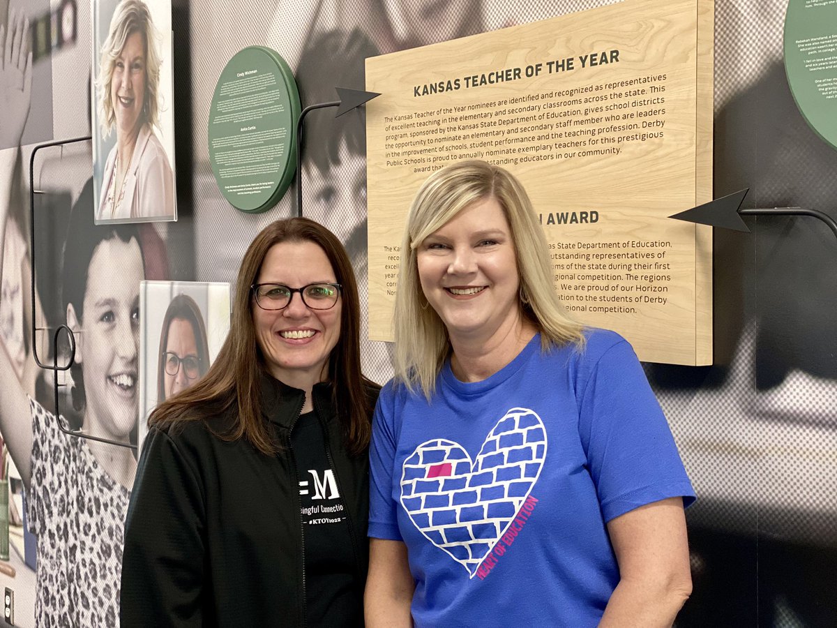 DerbySchoolsKS's tweet photo. We are thrilled to host Kansas Teacher of the Year Teams @DerbySchoolsKS today. We have an exciting day planned to tour a variety of programs and school highlights across the district. 

#HeartOfEducation #KTOY2022 #DerbyProud https://t.co/3WVAytQOGW
