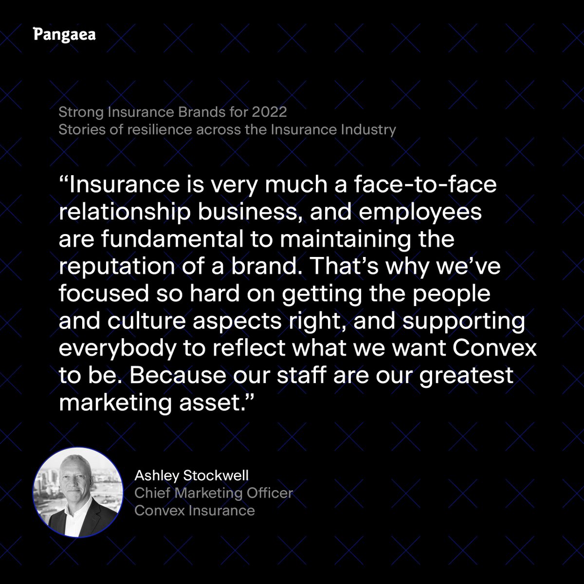 Strong insurance brands for 2022.
Ashley Stockwell from <a href="/ConvexIn/">ConvexIn</a> talks about the unique opportunity of building a brand from the beginning – and why the business invests so much in its people.
pangaeacreative.co.uk/strong-insuran…
