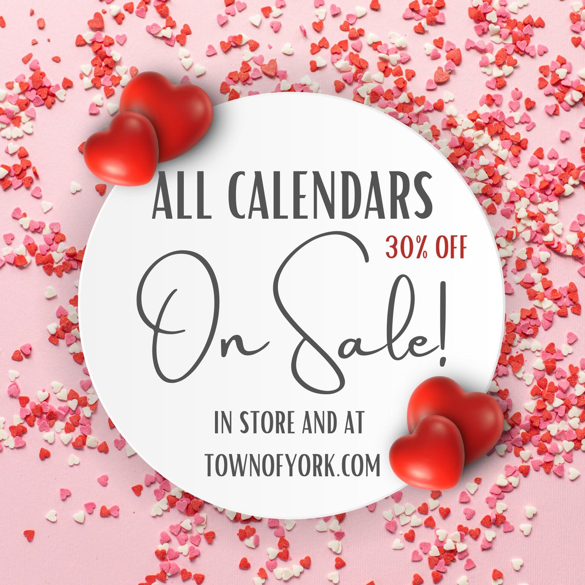💌All calendars are on sale IRL and at TownofYork.com! Really nice ones!💌