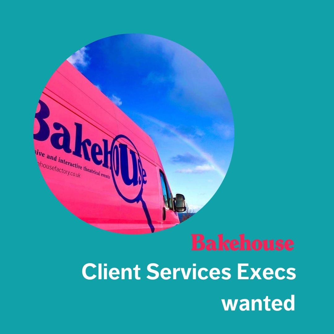 BakehouseEvents's tweet photo. Bakehouse are recruiting TWO full-time Client Services Account Executives.  
Exciting opportunities for two people with previous experience in marketing or sales to join our award-winning, Bristol-based team.
https://t.co/t9p7jOO1YO https://t.co/XJ5I5W50PW